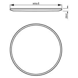 Philips CL550 1x36W rund weiß