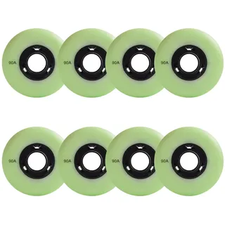 Rollschuh Skating Räder Indoor/Outdoor Inline Skate Rollen Räder 90A Flash 72mm 76mm 80mm Leuchtender Flash Inline Ersatzrad LED 8er Pack