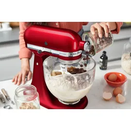 KitchenAid Artisan 5KSM175 Liebesapfel Rot Glasset mit Glasschüssel