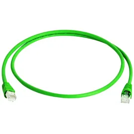 Telegärtner Patchkabel CAT 6a S/FTP 7.50 m Grün Flammwidrig, mit Rastnasenschutz, Flammwidrig, Halogenfrei, UL-zertifiziert 1 St.