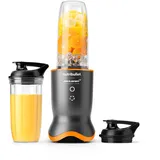 Nutribullet Ultra x McLaren F1 Team - Mixer, Smoothie Maker mit Tritan Bechern 700/900 ml, leise Technologie, Pulse Funktion, Kompaktes Design, To-Go Deckel, 1200W, Grau (NB1206GO-MC)
