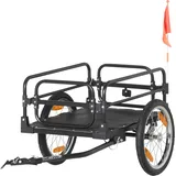 16-zoll-fahrradanhänger Aus Stahl, Faltbar, 40 Kg Tragfähigkeit, Mit Universalkupplung