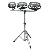 Gewa Roto-Tomset - Stimmbare Roto-Toms - Durchmesser 6" 8" 10" - Doppelstrebiger höhenverstellbarer Ständer