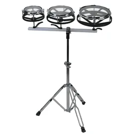Gewa Roto-Tomset - Stimmbare Roto-Toms - Durchmesser 6" 8" 10" - Doppelstrebiger höhenverstellbarer Ständer