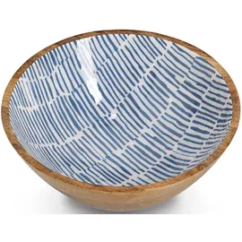 Zeller Present Schale Mangoholz blau 30 cm