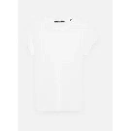 Someday Damen Kurzarmshirt | Rippshirt KLEOH Slim aus BCI Cotton Mix White, 40