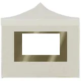 vidaXL Profi-Partyzelt 2 x 2 m inkl. 4 Seitenteile Creme