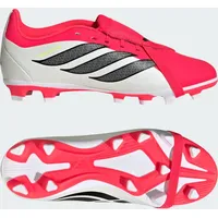 adidas Predator Club Fold-Over Tongue Firm Ground/Multi Ground Fußballschuh Kids, Lucid Red / Core Black / Cloud White, 37 1/3