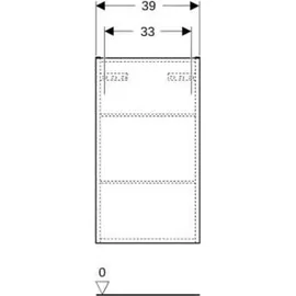 Geberit Renova Plan Hängeschrank mit einer Tür, 501920JK1,