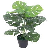 vidaXL Künstliche Monstera-Pflanze mit Topf 45 cm Grün