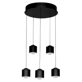 Novel Columbia 3-flg. 34,0x170,0 cm oval schwarz Aluminium