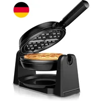 Arendo - Waffeleisen Belgische Waffel - 1000 Watt – Waffelautomat – Antihaftbesc