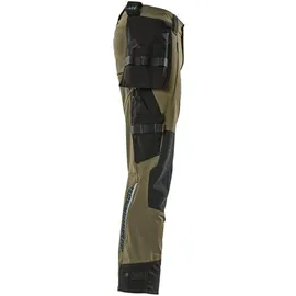 Mascot Hose mit Hängetaschen Stretch Hose, moosgrün