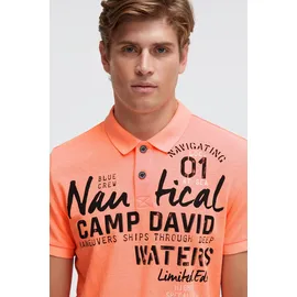 Camp David Poloshirt orange L