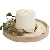 Dekoleidenschaft Dekoring Nature aus Holz, Natur, Ø 35 cm, Holzring, Holzkranz, Dekokranz, Holzscheibe