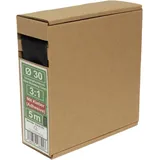 Quadrios 23CA183 Schrumpfschlauch mit Kleber Schwarz 30 mm Schrumpfrate:3:1 5 m