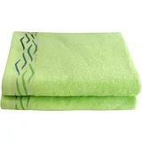 Dyckhoff Wave Handtuchset 2-tlg. grün