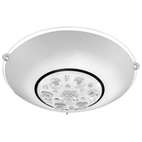 ETC Shop Led 8 Watt Decken Lampe rund Glas