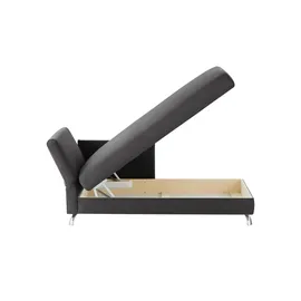 Nehl Liege Easy Flachgewebe 220 x 80 x 96 cm Grau mit Schlaffunktion