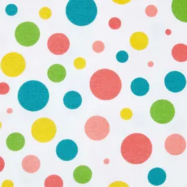 Homescapes ÖSENVORHANG Bunte Punkte blickdicht 2er-Set, 117/137 cm