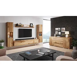 INOSIGN »PARIS«, (Komplett-Set, 4 St.), TV-Wand 260cm breite, grifflose Design, stehend und hängend montierbar