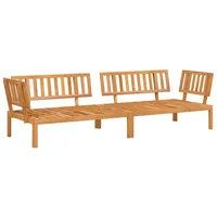 VidaXL Garten-Ecksofas aus Paletten 2 Stk. Massivholz Akazie