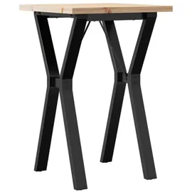 vidaXL Y-Gestell 50 x 75,5 x 50 cm braun