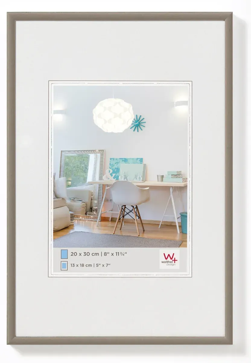 Walther Bilderrahmen New Lifestyle Kunststoff Normalglas / Floatglas / Stahl / 2...