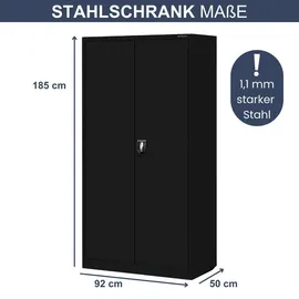 Jan Nowak Werkzeugschrank mit Lochwand SZYMON 185 x 92 x 50 cm, Freizeit, Heimwerken, Werkzeugaufbewahrung
