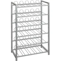 Haku-Möbel Flaschenregal 54 x 31 x 90 cm Grau