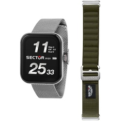 Sector Uhren-Set inkl. Wechselarmband S-03 Pro Light R3253171502 - silber