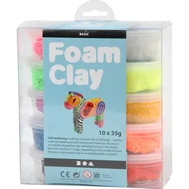 Creativ Company Foam Clay Modelliermasse 10x35g