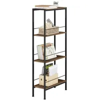 Woltu Bücherregal Standregal Nischenregal mit 4 Ebenen, Gewürzregal stehend,