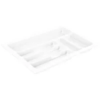 BigDean Schubladeneinsatz Besteckkasten 40 cm Zuschneidbar 33 x 49 cm weiß