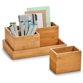 Zeller Organizer-Set Bambus 28 x 11 x 18 cm 4-tlg. natur