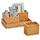 Zeller Organizer-Set Bambus 28 x 11 x 18 cm 4-tlg. natur