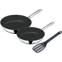 WMF Devil Pfannen-Set induktionsgeeignet 2-tlg. 24 cm + 28 cm mit Pfannenwender