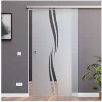 Amod Schiebetür rechts 77,5 x 205 cm silberfarben