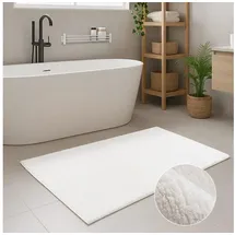 Carpet City Duschvorleger PURE500 Weiß 40 x 60 cm