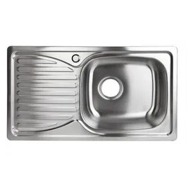 stabilo-sanitär Hemera R links Einbauspüle Edelstahl Handbetätigung 780 x 430 mm