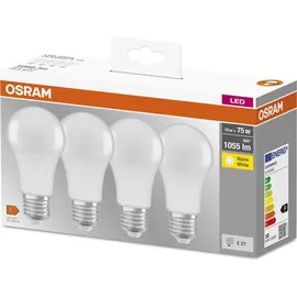 Osram LED 4er Set E27, 2700 K, 10 W, 4058075184992,