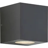 ARCCHIO Außenwandleuchte Aluminium 12,5 cm 2-flammig schwarz