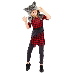 Werwolf Mädchen Kostüm - Kinder-8-10-Jahre