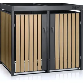 Zelsius Mülltonnenbox 132 x 80 x 124 cm anthrazit