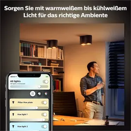 Philips Hue White Ambiance Pillar Doppelspot weiß