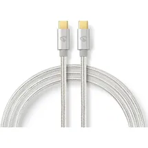 Nedis USB-C 2,00 m Grau