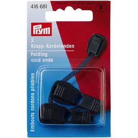 Prym Klapp-Kordelenden schwarz 2 Stück