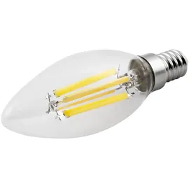 McShine Filament LED Kerzenlampe E14 6 W warmweiß