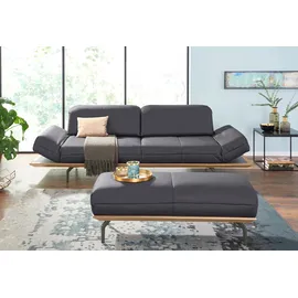 creation by rolf benz Designsofa Leder 4-Sitzer Schwarz