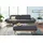 creation by rolf benz Designsofa Leder 4-Sitzer Schwarz